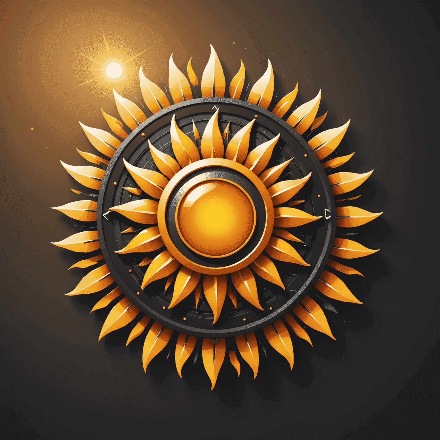 Technisun logo featuring a stylized sun with tech-inspired elements