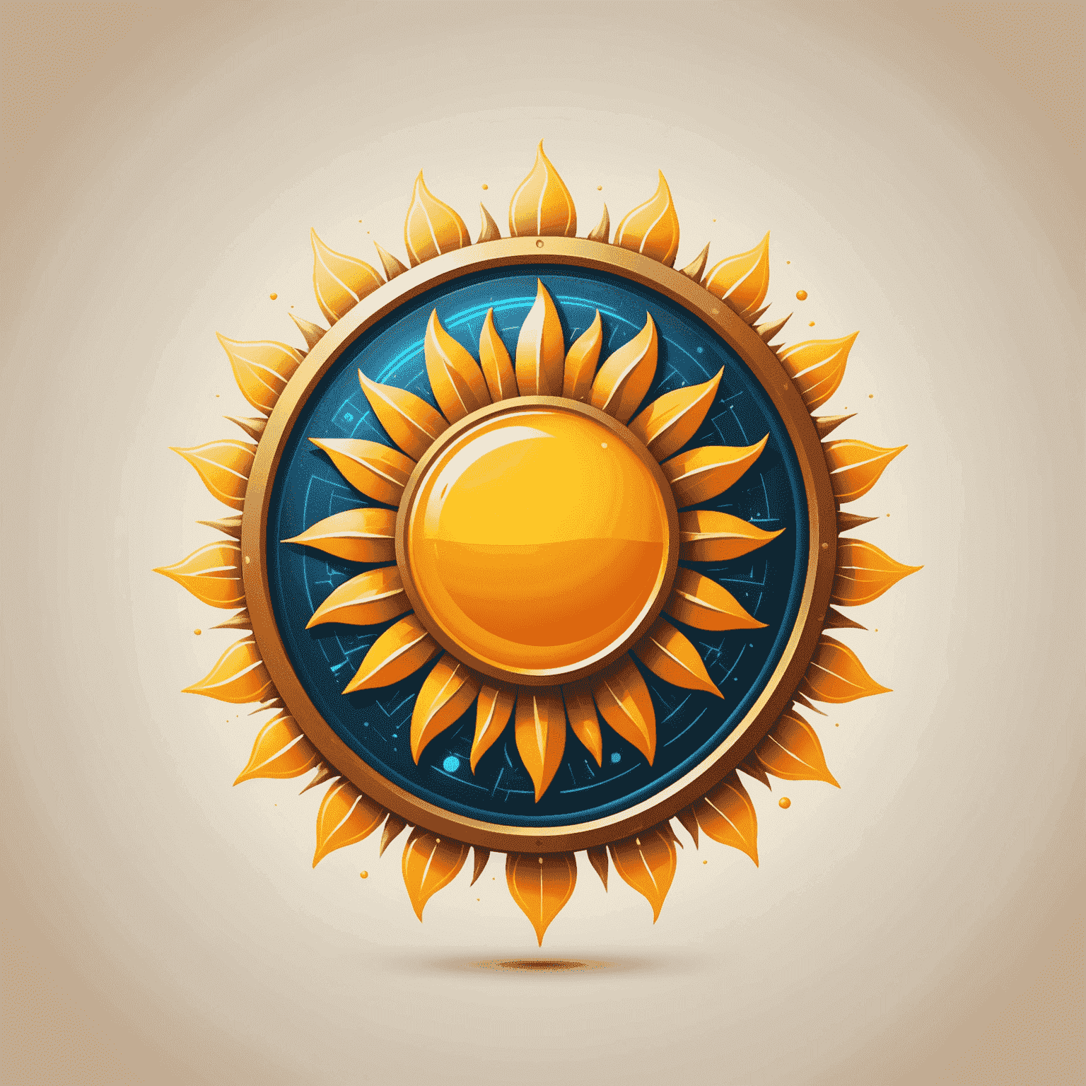 Technisun logo featuring a stylized sun with tech-inspired elements