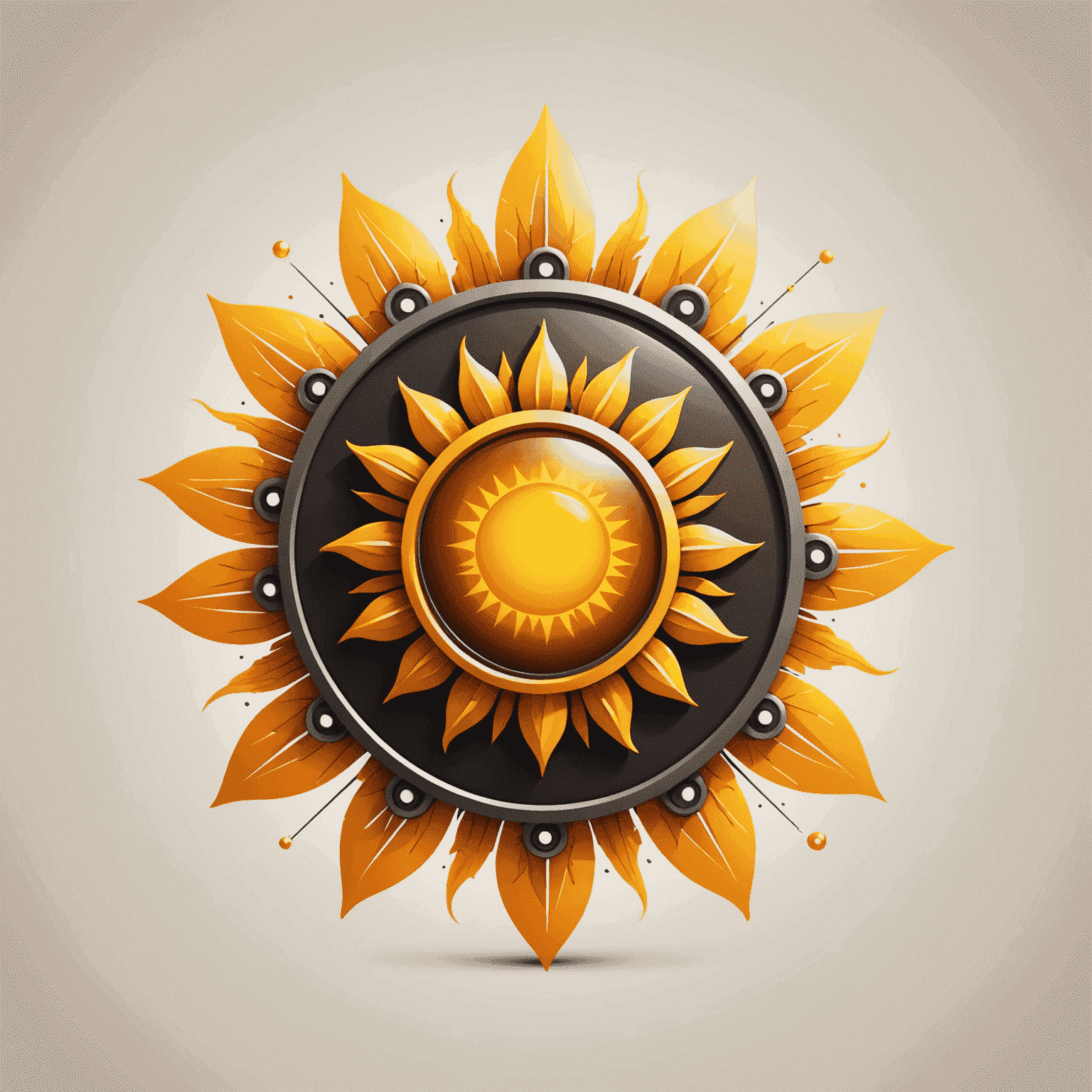 Technisun logo featuring a stylized sun with tech-inspired elements