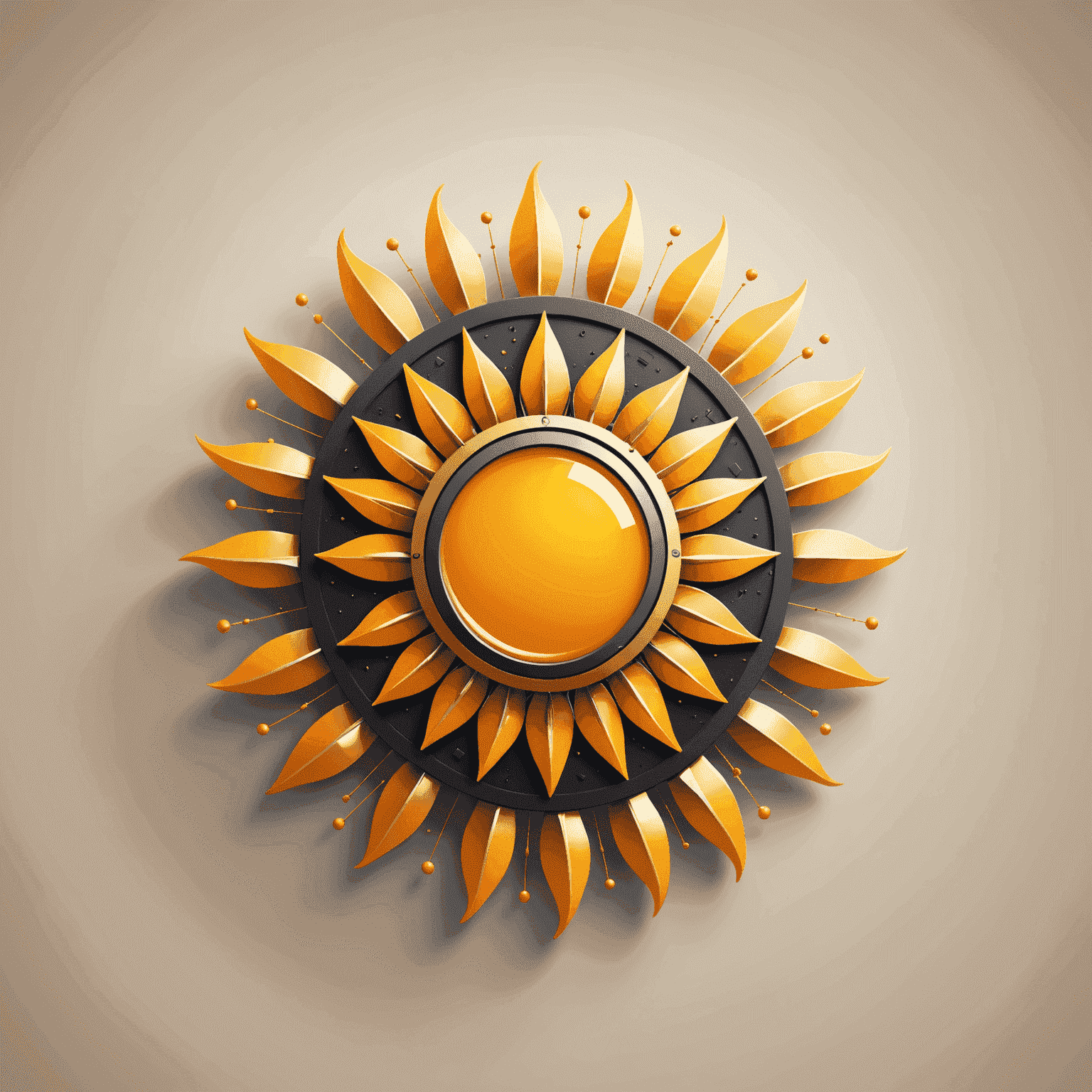 Technisun logo featuring a stylized sun with tech-inspired elements
