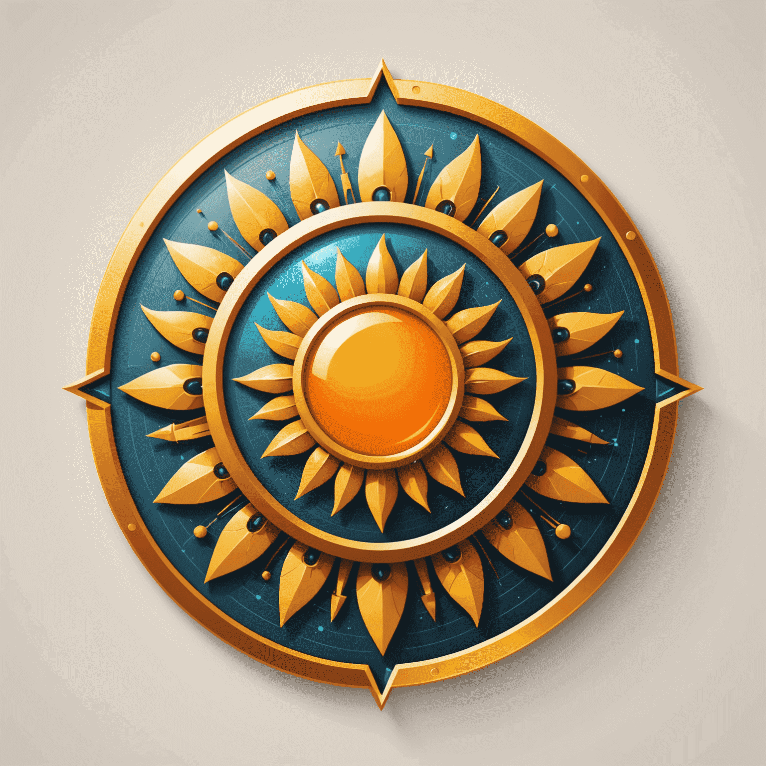 Technisun logo featuring a stylized sun with tech-inspired elements