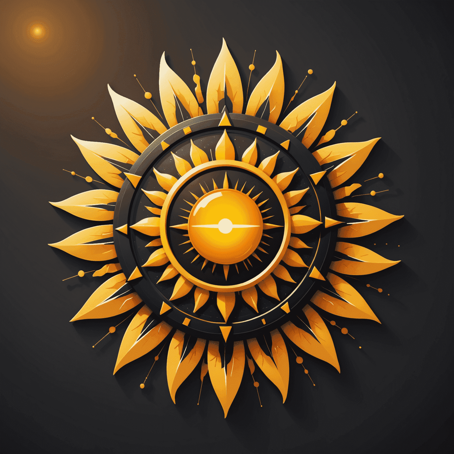 Technisun logo featuring a stylized sun with tech-inspired elements